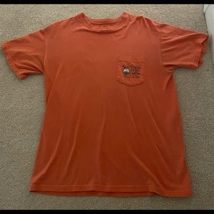 southern fried cotton orange tshirt w cute design